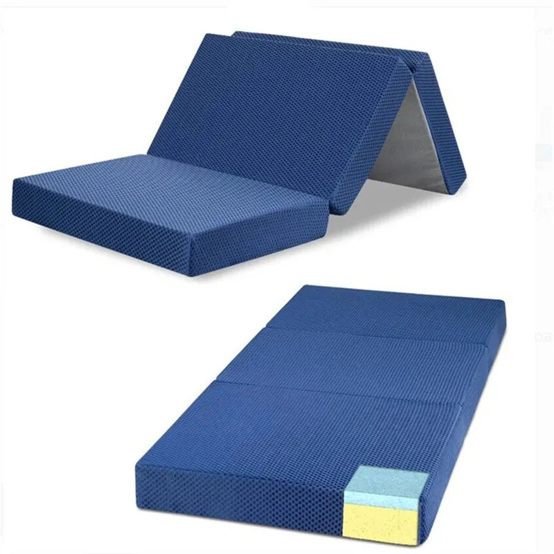 Anti-Apnoea Massage OEM Environmental Memory Foam Comfort Level Tri-Folding Mattress