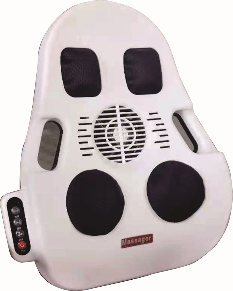 Portable Whole Plastic Ultrathin Body Care Back Shiatsu Kneading &amp; Tapping &amp; Infrared Therapy Waist Support Massage Cushion