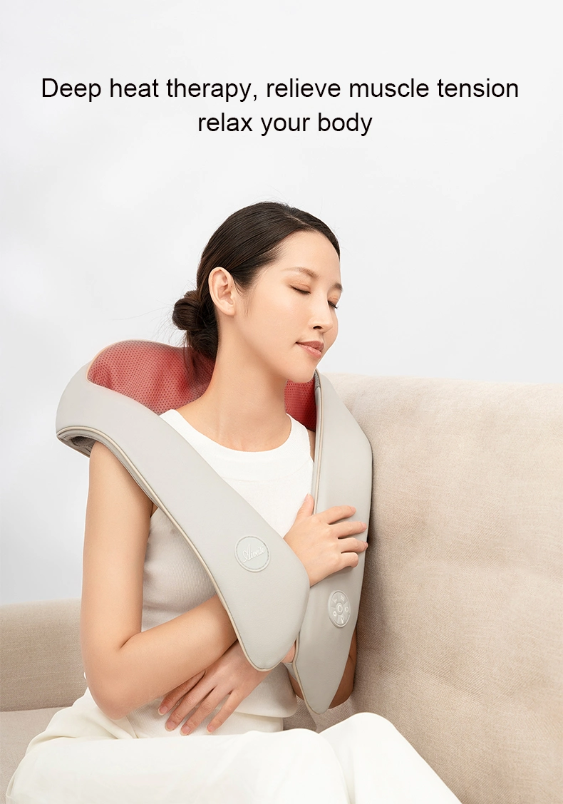 Factory Wholesale Neck Shoulder Back Massager Kneading Heating Massage Belt