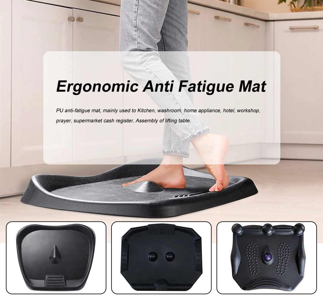 PU Irregular Anti-Fatigue Floor Mats Ergonomic Massage Floor Mats Factory Direct Sales