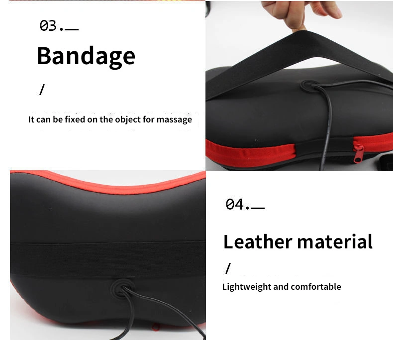 Car Mounted Household Electric Kneading Finger Pressure Heating Whole Body Neck Massage Pillow