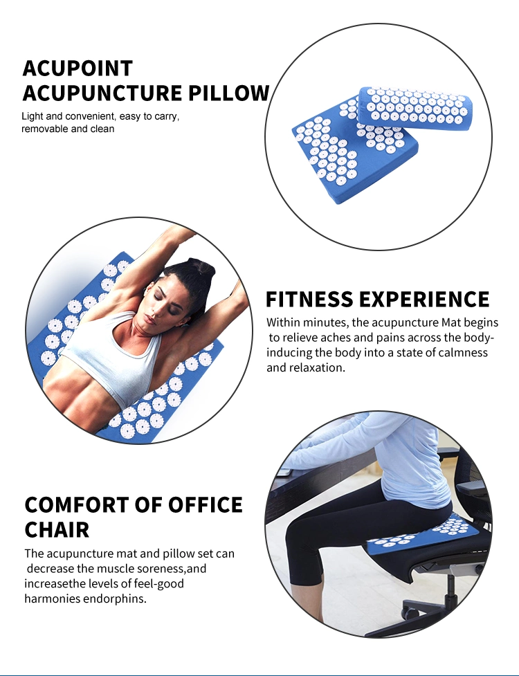 Okpro Gym Yoga Massage Pillow Set Cushion Acupuncture Mat