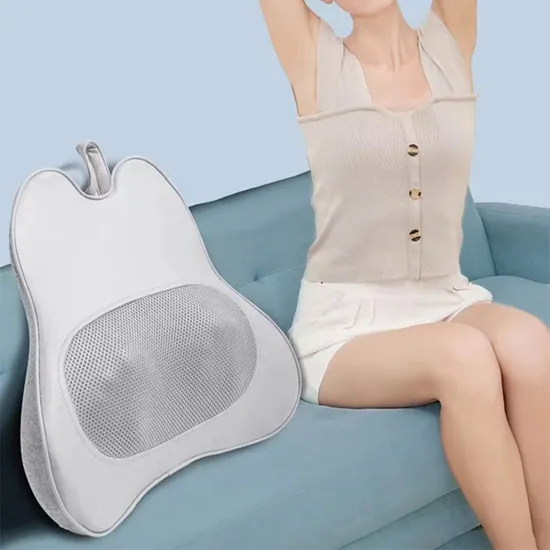 Car and Home Use Body Kneading Shiatsu Heat Back Support Massage Cushion 