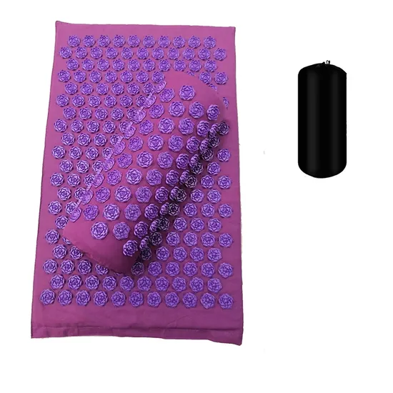 Pranamat Eco Lotus Spike Mat Acupuncture Massage Cushion Kuznetsov′s Applicator for Neck Foot Back Yoga Acupressure Massage Mat 