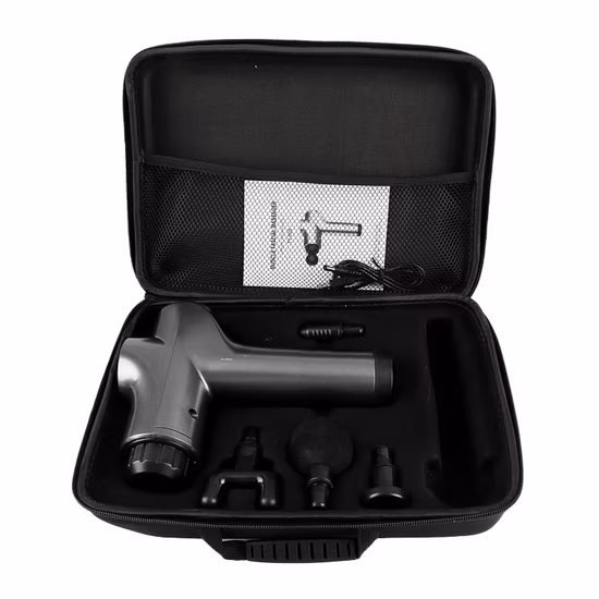 Handheld Vibration Sports Therapy Body Back Neck Arm Thigh Massager Percussion Rotating Arm 6 Head Fascia Deep Tissue Muscle Message Massage Gun