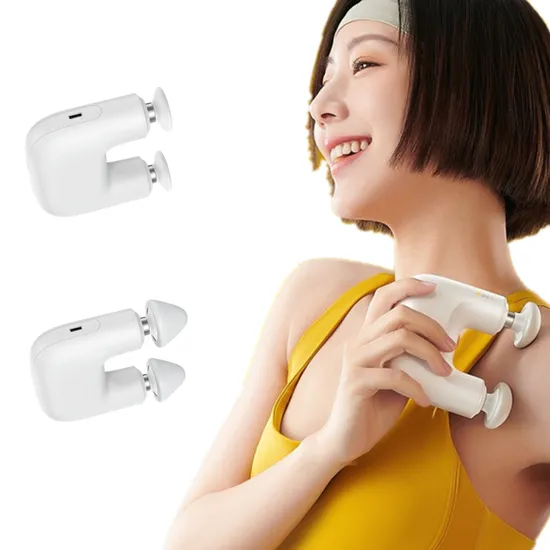 Hot Sales Smart Fascia Gun Sports Relaxation Double Head Mini Handheld Massager 