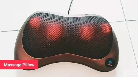 Car Home Shiatsu Heat Neck and Back Massage Pillow with Infrared Heat Neck Massager 