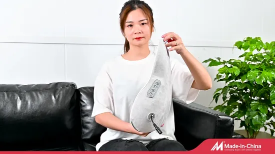 Whole Body Cute Portable Wireless Battery Operated Electric Electric Car Home Back Shiatsu Heat Massage Cushion 