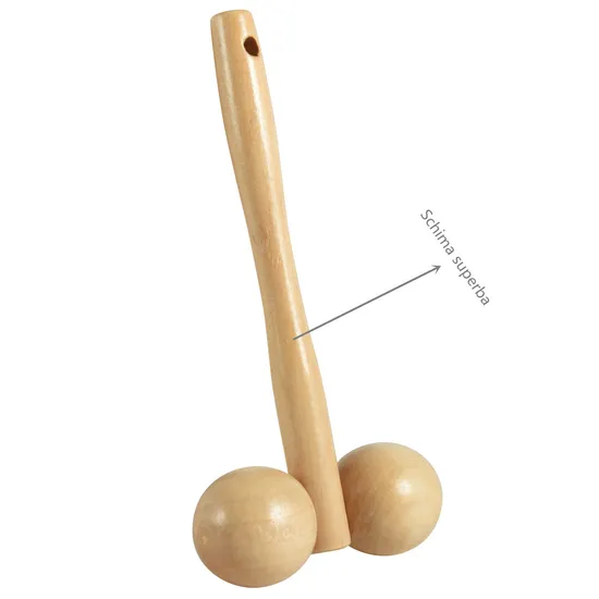 Natural Massager Handmade Wooden Face Roller Facial Massager Handheld Manual for Muscle Body Neck Back 