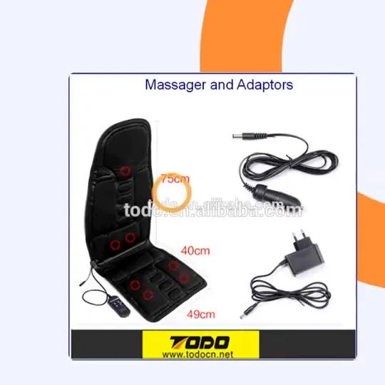 Kneading and Heating Shiatsu Back Vibration Car Massage Cushion Massage Mat Car Cushion 