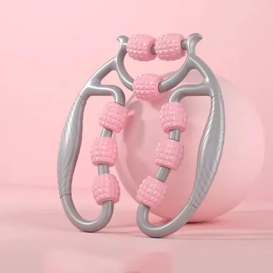 9 Wheel Ring Clamp Leg Trainer Leg Muscle Fitness Waist Beauty Leg Device Yoga Massage Roller Trainer Muscle Relaxation Roller 