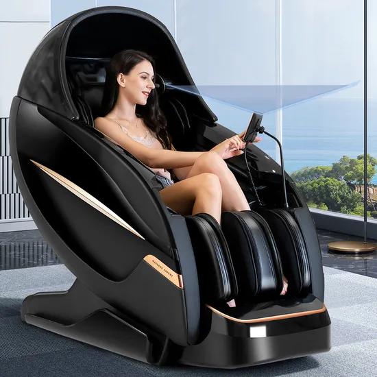 2025 Luxury Hot Roller Ai Voice Full Body 4D Electric Zero Gravity Recliner Airbag Rolling Home Massage Chair with Arm Rollers 