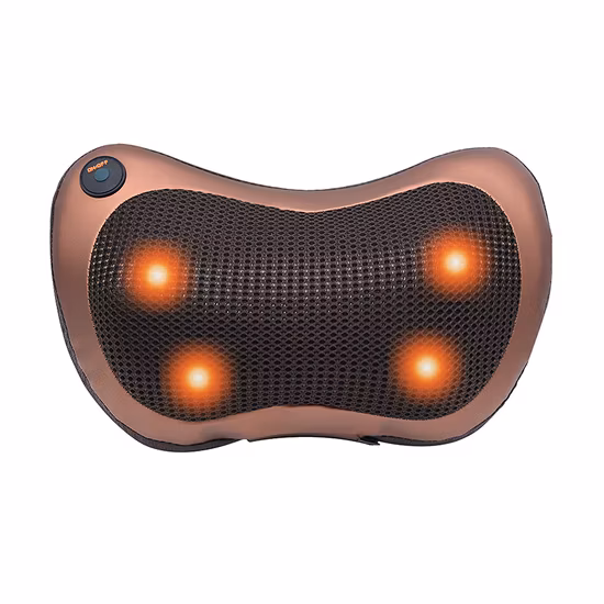 Comfort Supplies Back and Neck Massager Shiatsu Massage Pillow with Heat, Deep Tissue Kneading Massager Cushion for Neck, Lower Back, Shoulder