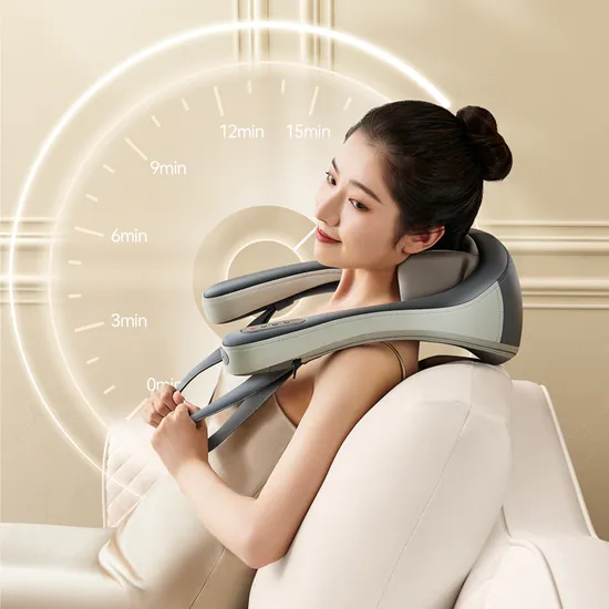 Portable Handheld Muscle Massage Shiatsu Deep Tissue Dual Trigger Neck Shoulder Massager 