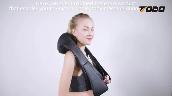 Neck Massage Belt Shoulder Neck Massager Electric Shiatsu Heating Kneading Shoulder Massager Back Pain Relief Shoulder Massage Belt 