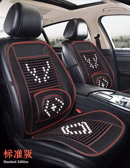 Waterproof Auto Accessorie Massage Breathable Cool Waterproof Color Car Wooden Seat Cushion Cover