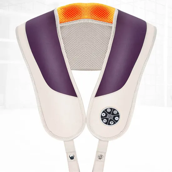 Electric Shiatsu Knocking Neck and Shoulder Beat Hammer Heat Therapy Back Body Massager Massage Belt 