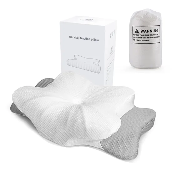 Vacuum Package High Quality Pillow From Manufacturer Super Elastic Neck Nursing Massage Orthopedic Latex Memory Foam Pillow 