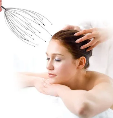 Newest Stress Reliever Tool Metal Handheld Head Sclap Massager Tool for Head 